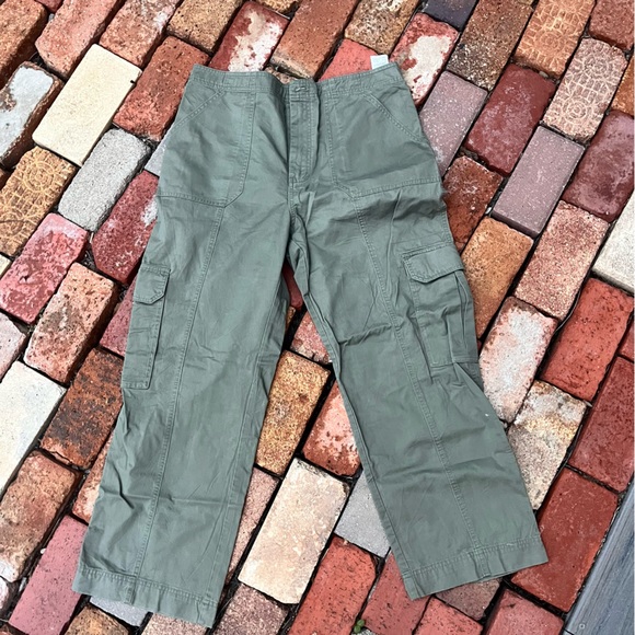 Abercrombie & Fitch Green Cargo Pants - Picture 1 of 5